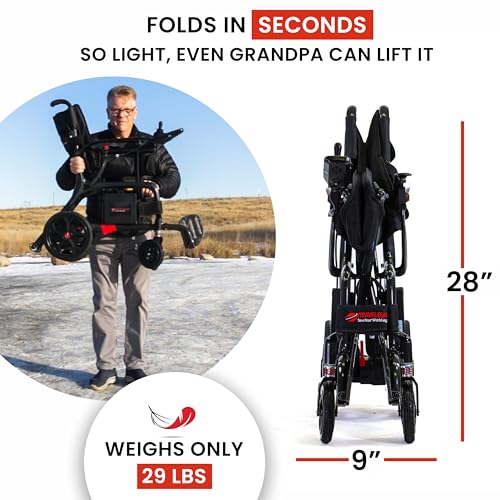 Ultra Lightweight Carbon Fiber Wheelchair (Black) O241307