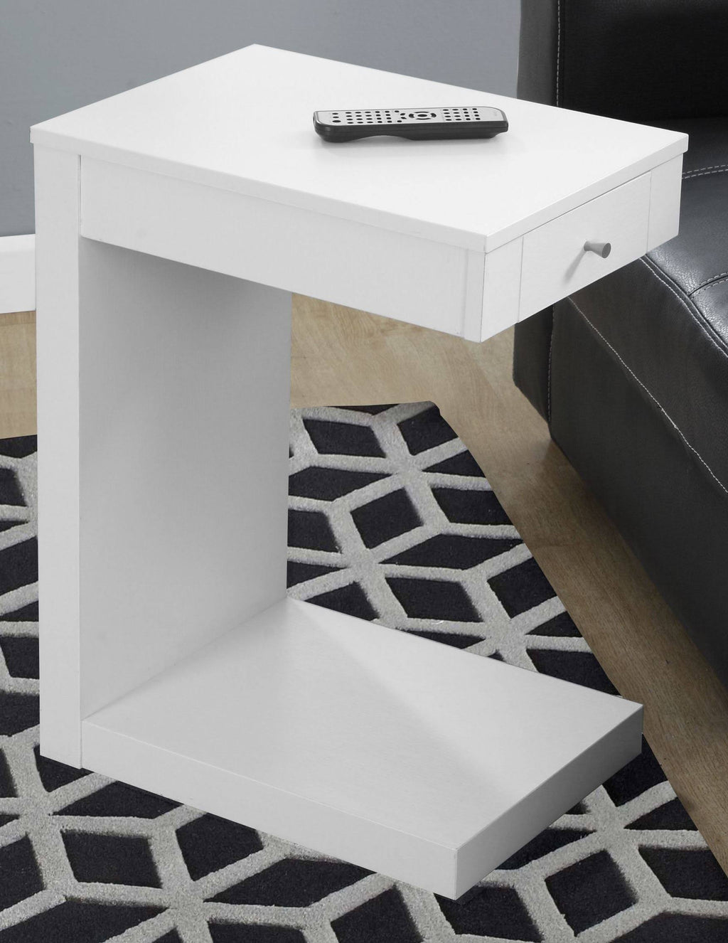 White Accent Table with Drawer G255074