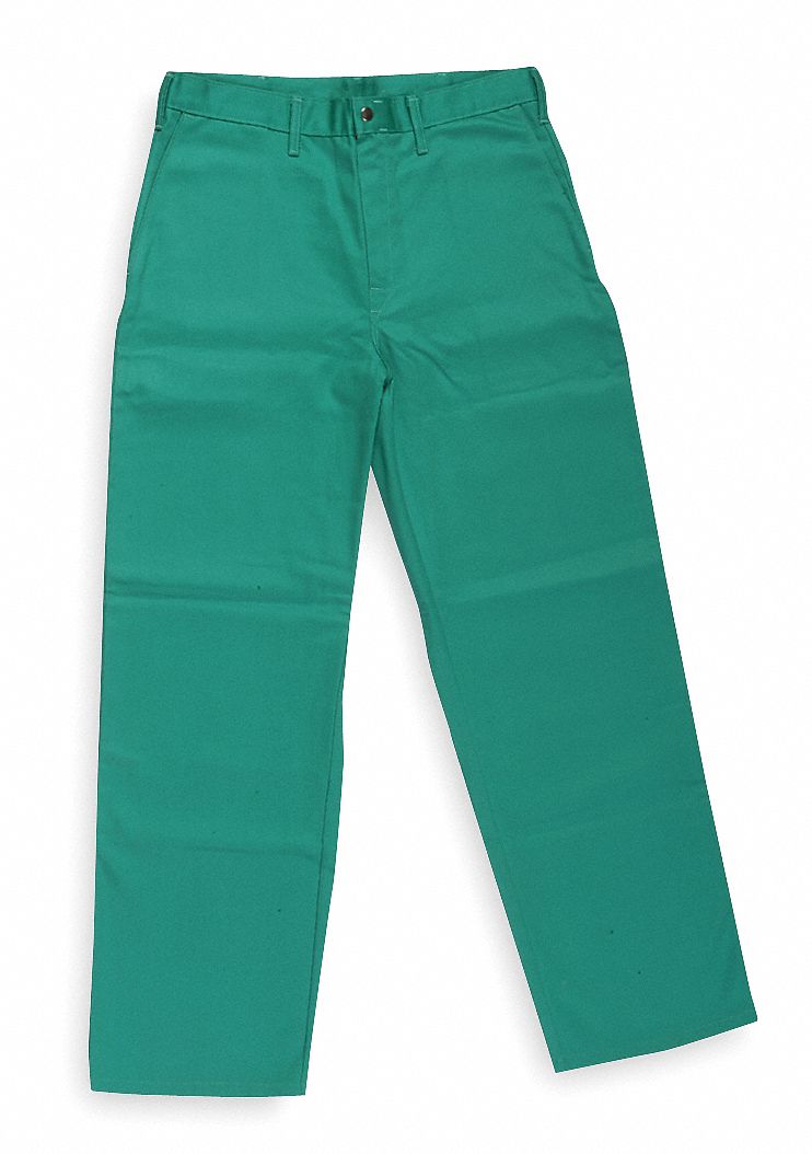 Green FR Treated Cotton Pants A1852
