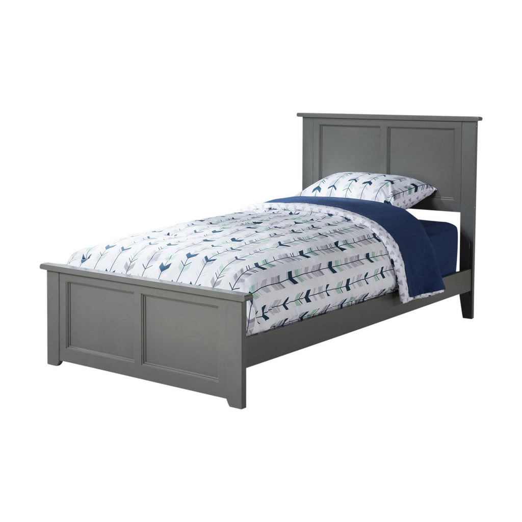 Grey Queen Bed with Foot Board Y5875