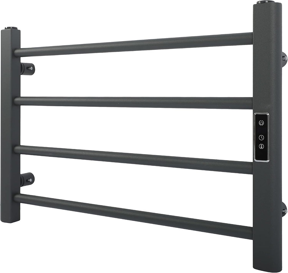 Matte Gray 6 Bars Wall Mounted Heated Towel Warmer B179
