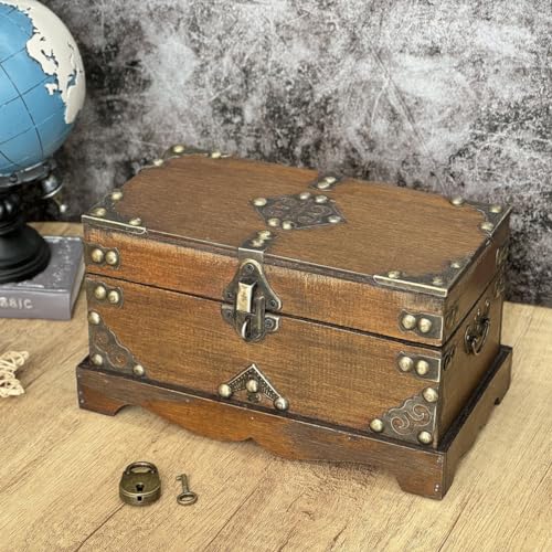 Wooden Storage Box With Lock E6315
