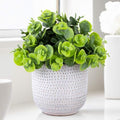 2 Pack Artificial Succulents in Ceramic Planters Fake Greenery Potted H1976