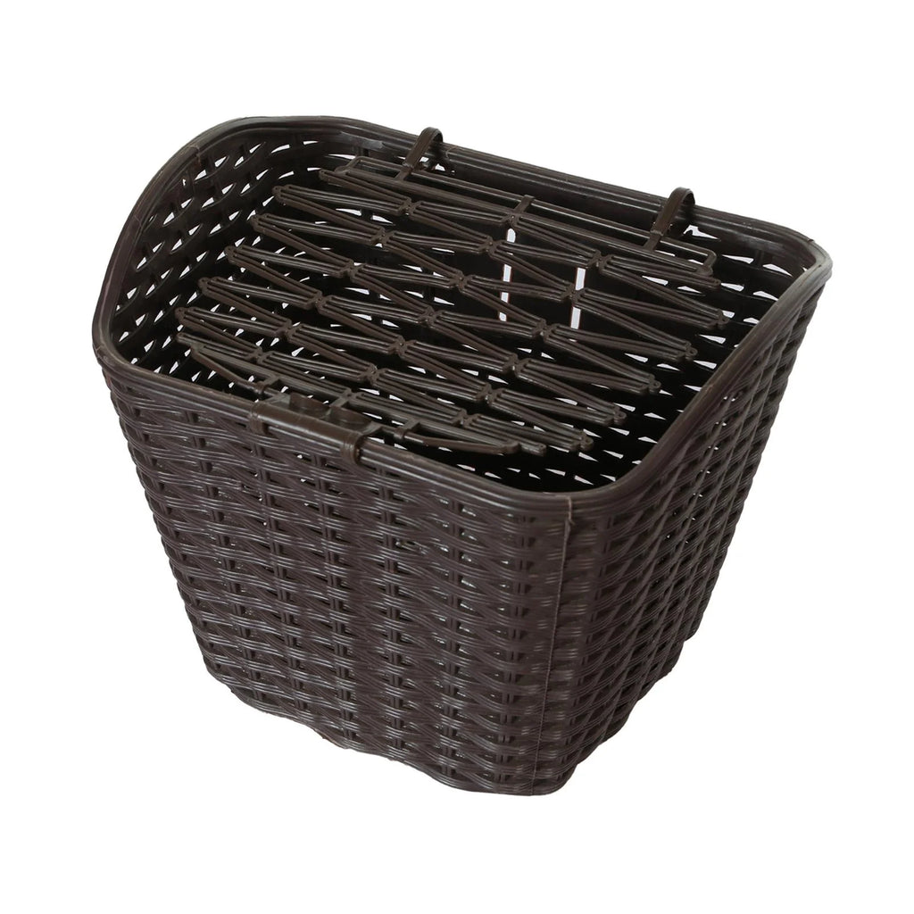 Khaki Bike Front Handlebar Basket with Cover W712
