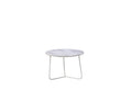 White Marble Top End Table J28026