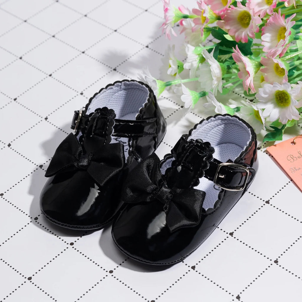 Baby Girls Mary Jane Bowknot Soft Sole PU Leather Princess Flats A841456