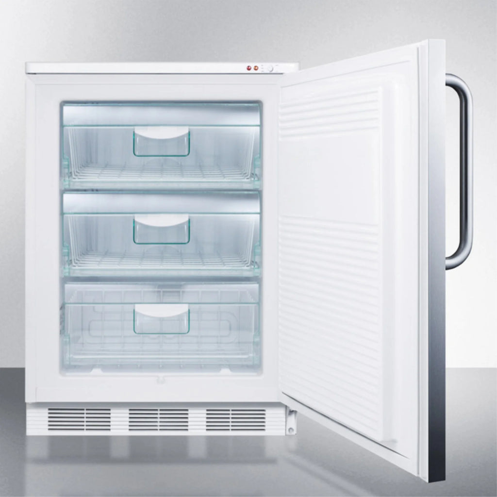 Freestanding Medical All-Freezer with Lock, Stainless Steel Door C96476