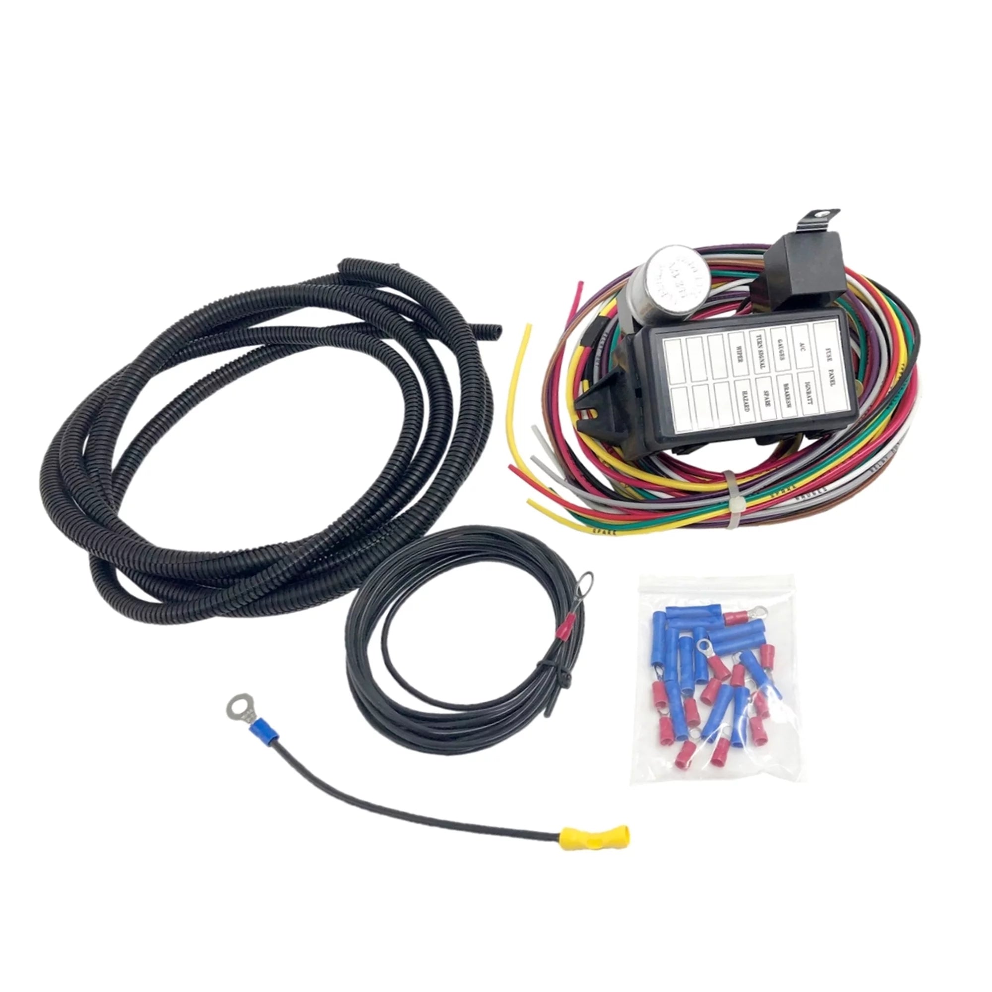 10 Circuit 8 Fuses Basic Wire Harness Fuse Box 12V H23798
