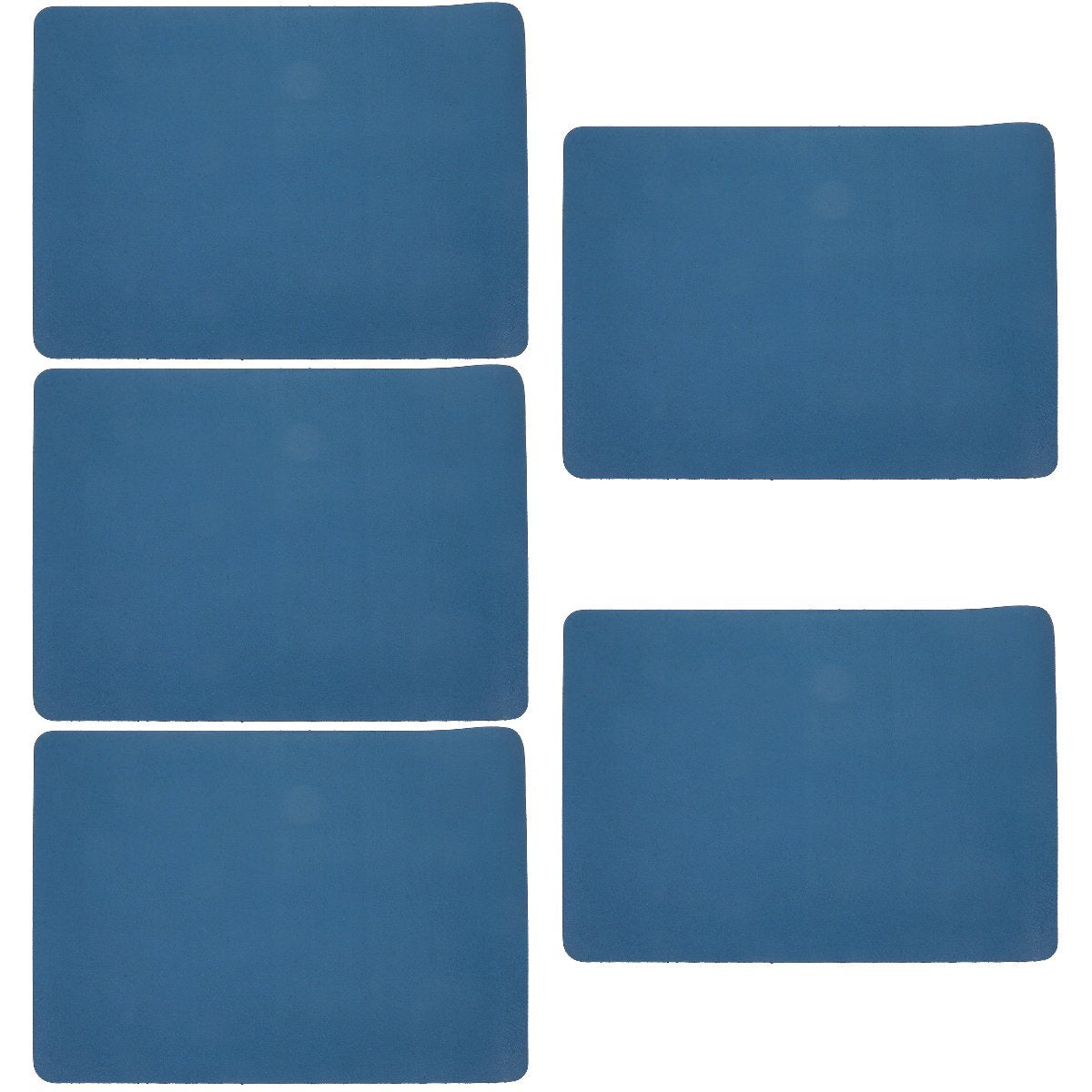Set of 5 Large Breed Dog Water Bowls with Pet Feeding Mats 40x30x0.4 cm L167