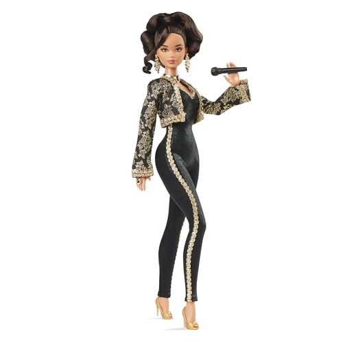 Black and Gold Suit Doll with Cropped Jacket and Golden Accessories C525006