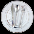 90 Bulk Disposable Plastic Plates Silverware A800203