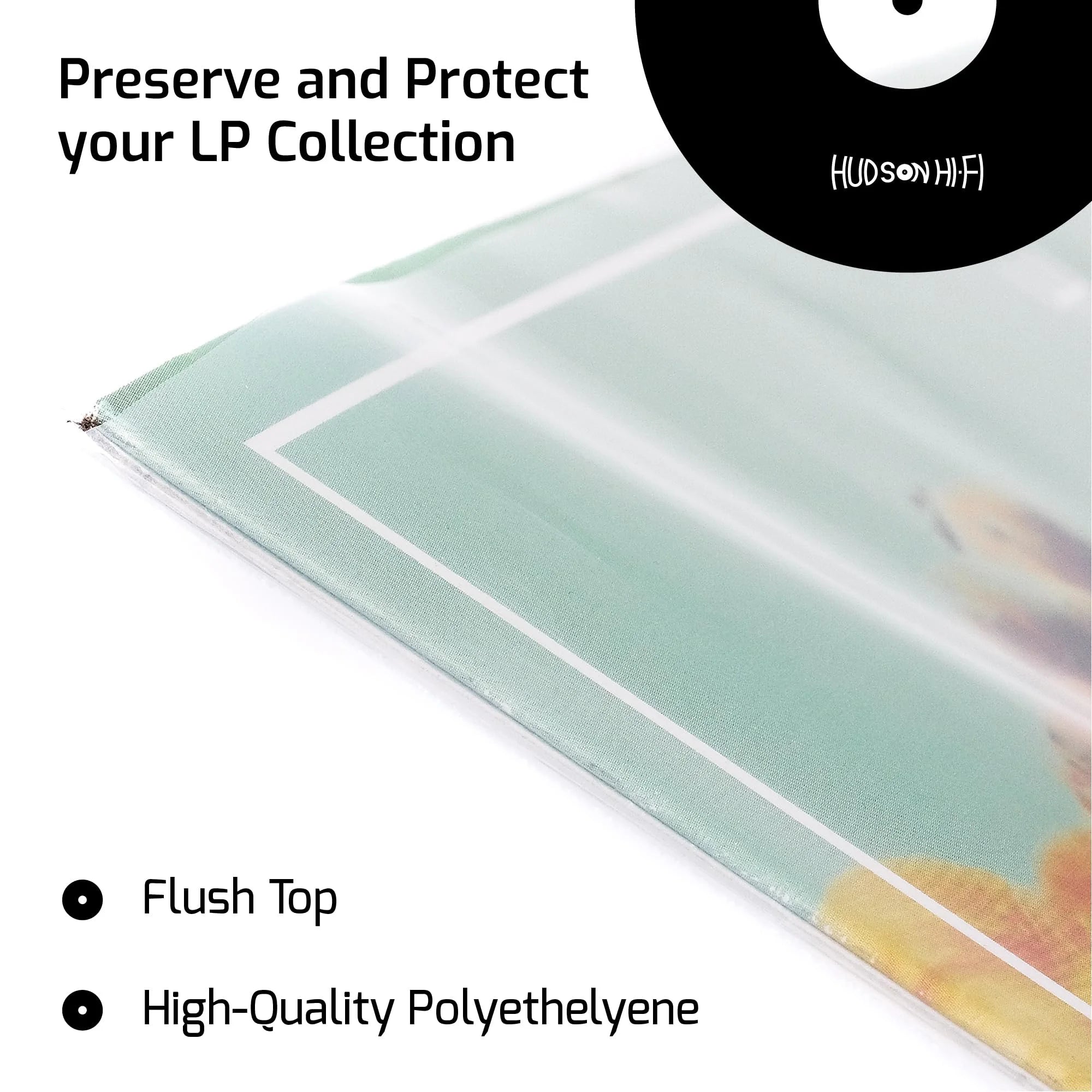 250 Pack Clear Vinyl Record Outer Sleeves 3mm Thick F662315