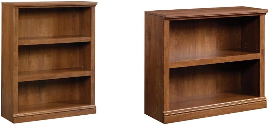 3 Shelf and 2 Shelf Bookcases (Oiled Oak Finish) W8272