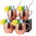 Set of 4 Copper Mugs Z6451