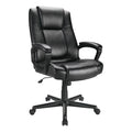 Black Bonded Leather High-Back Executive Chair W82158