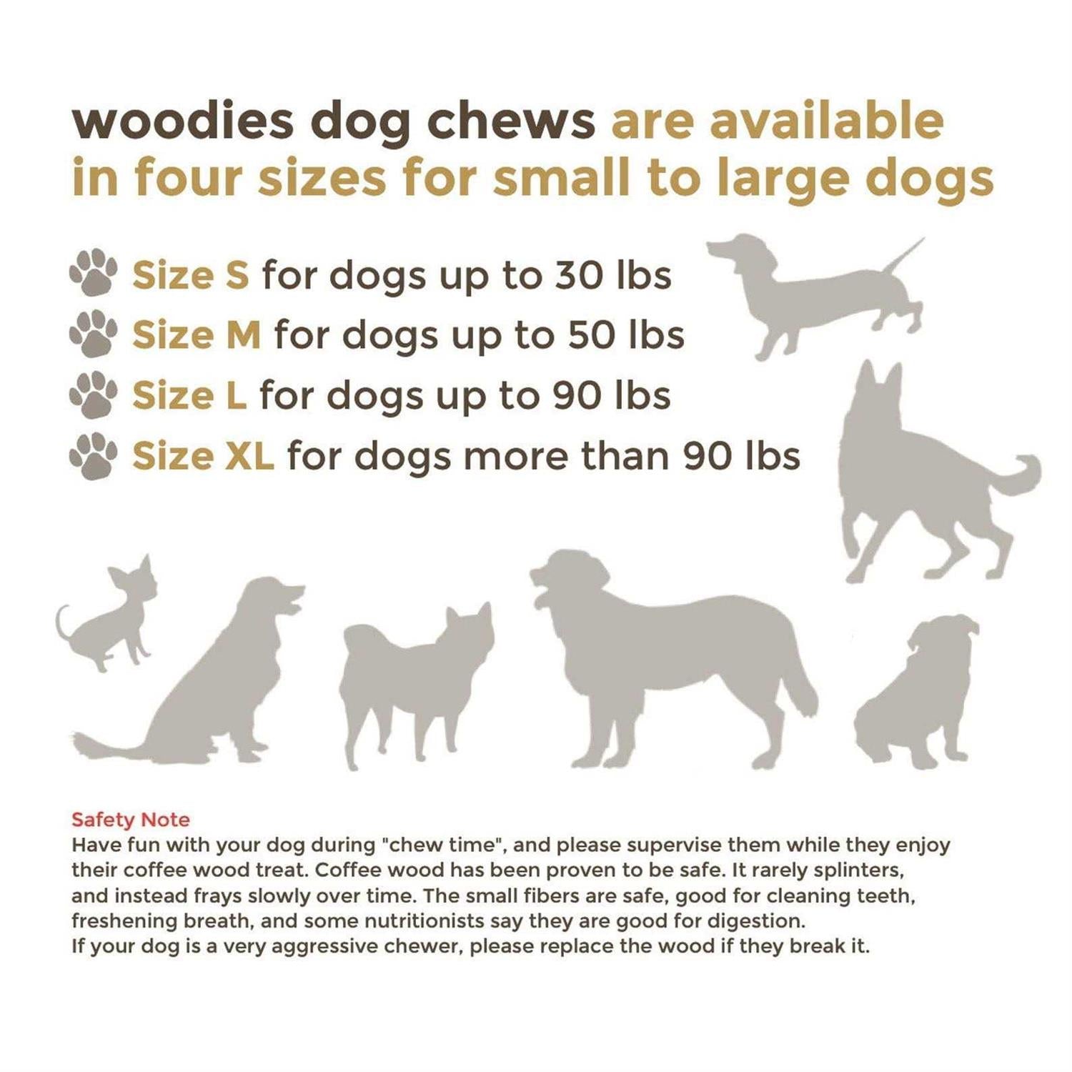 All-Natural Coffee Wood Dog Chew Toys E4144