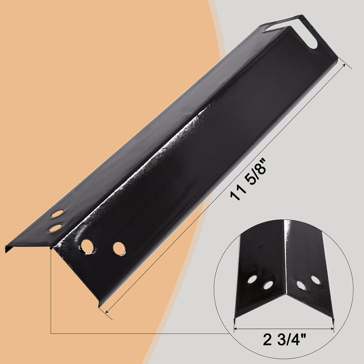 3 Burner Gas Grill Porcelain Steel Heat Plates 3-PACK C9458