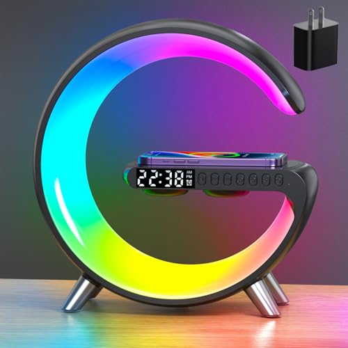 Smart LED Night Light with Wireless Charger and Bluetooth Speaker G794910