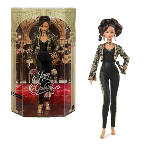 Black and Gold Suit Doll with Cropped Jacket and Golden Accessories C525006