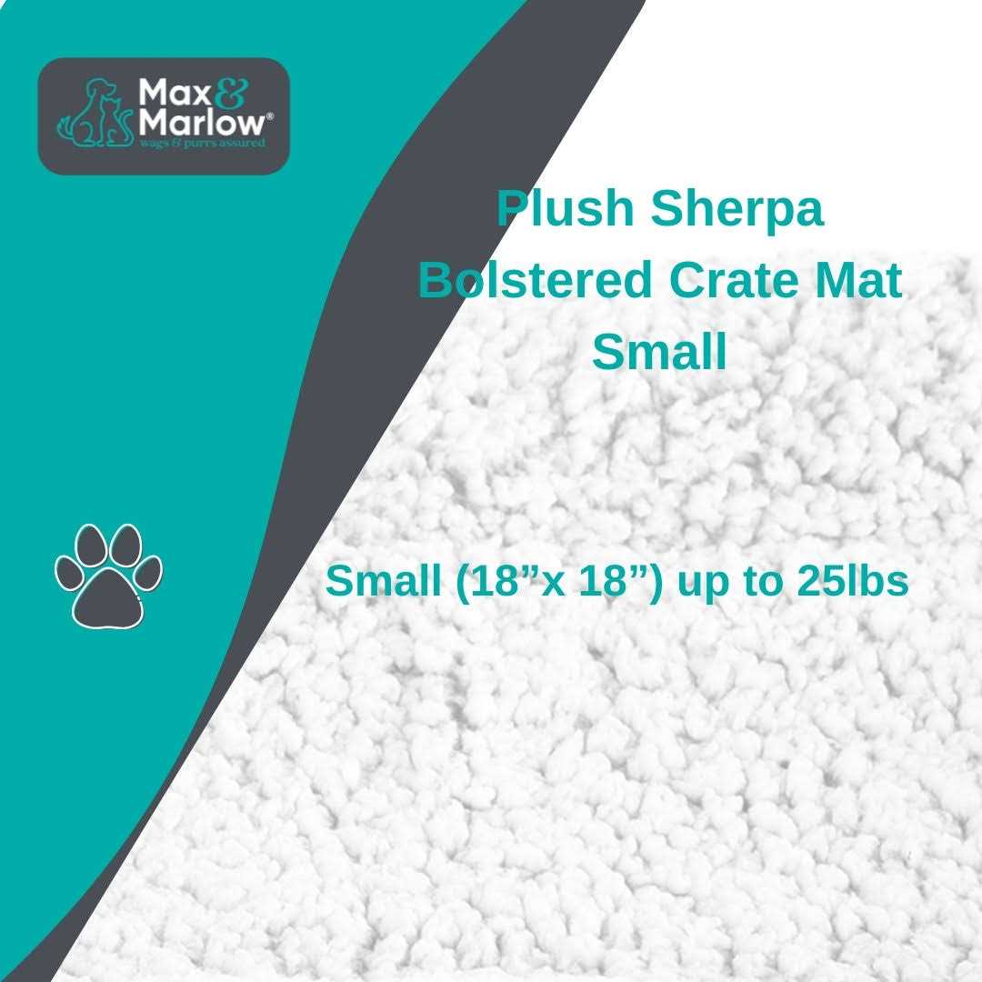 Plush Sherpa Bolstered Crate Mat Dog Cat Bed K590
