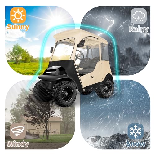 2 Passenger Waterproof Golf Cart Enclosure T19658