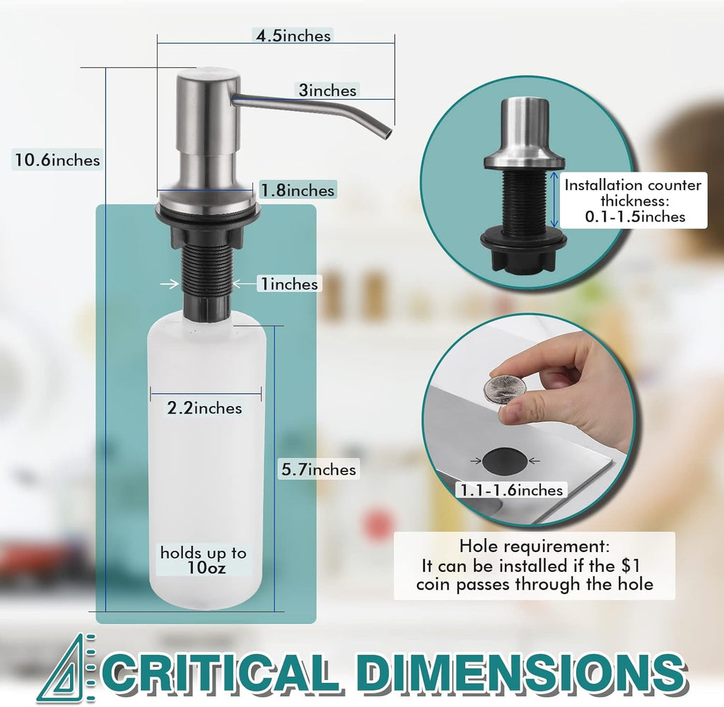 Single Handle High Arc Brushed Nickel Pull Out Kitchen Faucet with Soap Dispenser G460268