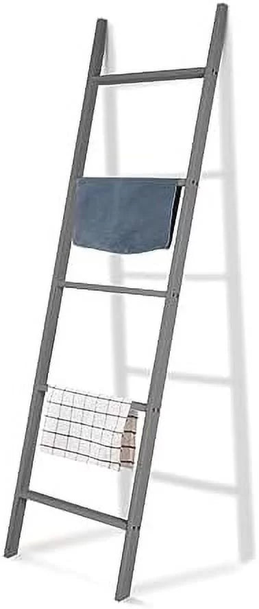 Grey Wooden Blanket Ladder Y338