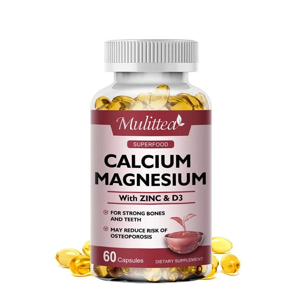 60 Vegetarian Tablets Zinc Calcium Magnesium Vitamin D Supplement V2459