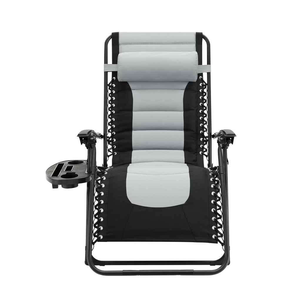 Oversized Zero Gravity Folding Lounge Chair Gray S38812