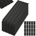 20 Pcs Galvanized Metal Roof Panels Roofing Sheets, Black B43929