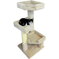 Solid Wood Triple Kitty Pad Cat Condos M1217