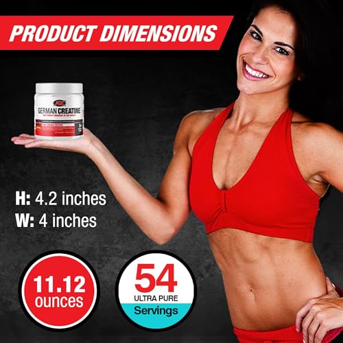 Micronized Creatine Monohydrate Powder, 99.99% Purity, 270g (54 Servings) G783