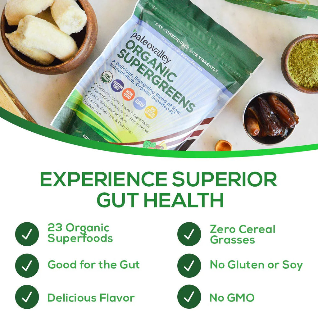 Organic Supergreens Raw Green Superfood Powder 30 Servings G4931