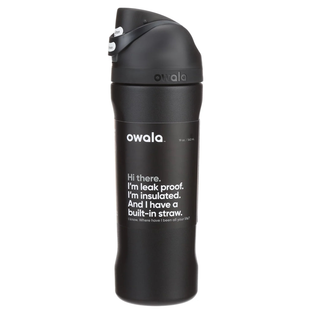 Black Stainless Steel Water Bottle 19oz I866619
