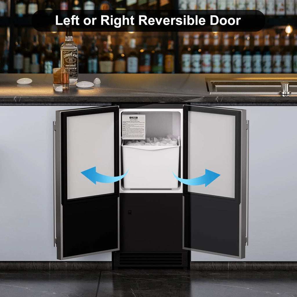 15" Stainless Steel Crescent Ice Maker R9016
