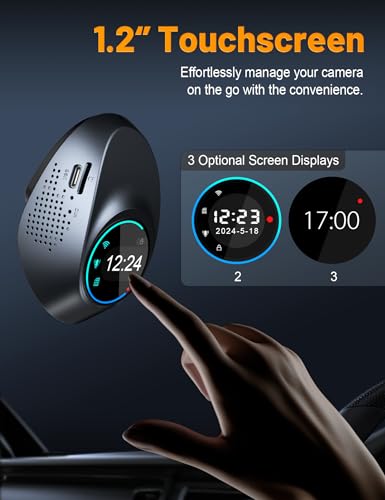 4K Dash Cam with Touch Screen, Built-in 5G WiFi, 64GB Card, Night Vision, Loop Recording B8886