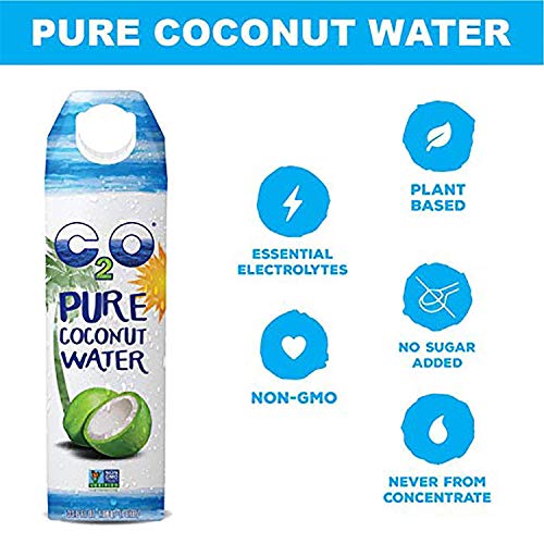 Pure Coconut Water, 1 Liter (Pack of 6) G6218