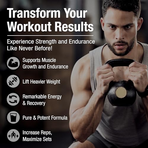 Micronized Creatine Monohydrate Powder, 99.99% Purity, 270g (54 Servings) G783