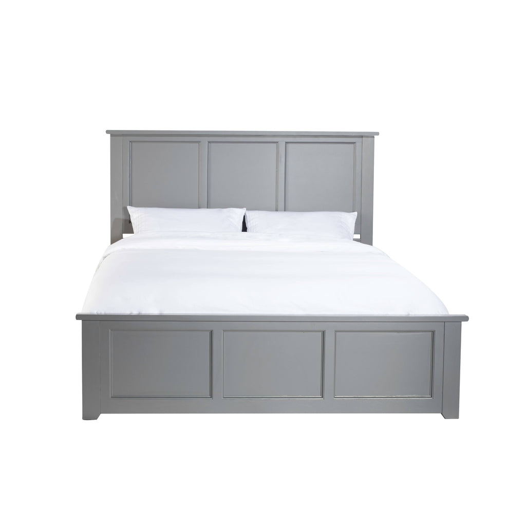 Grey Queen Bed with Foot Board Y5875