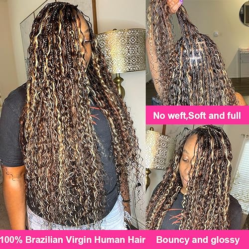 100g 100% Unprocessed Brazilian Virgin Curly Braiding Human Hair Extensions B2555