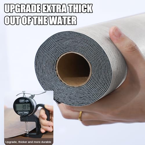 Grey 17.72" x 118" Self-Adhesive Vinyl Flooring Roll M1967