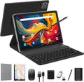 10 Inch Android Tablet with Keyboard, 128GB ROM + 16GB RAM, Octa-Core Processor Y175346