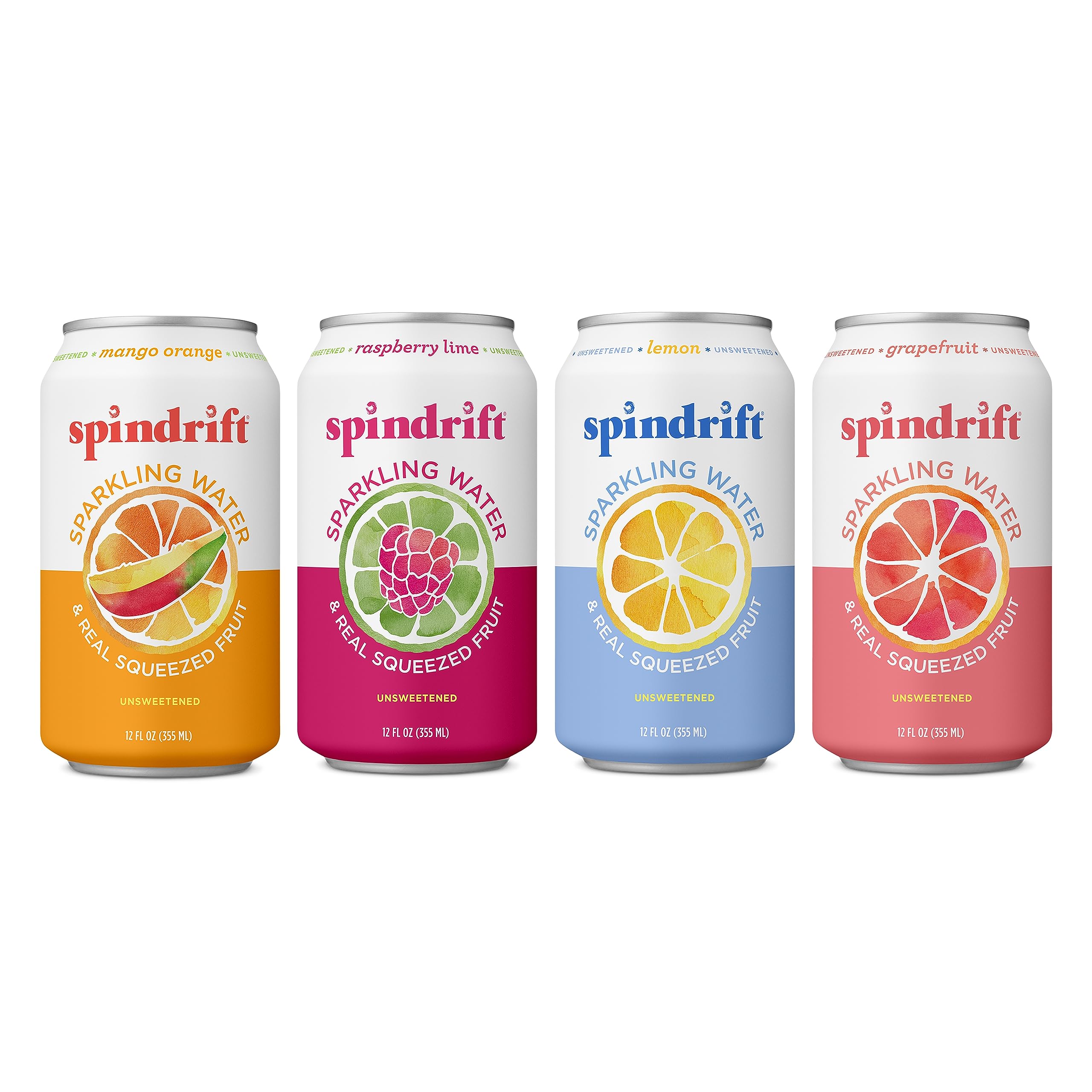 4 Flavor Variety Pack Sparkling Water, 12 Fl Oz (Pack Of 20) W436574