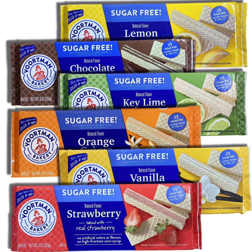 Sugar Free Wafers 9 Ounce 6 Flavors A36136