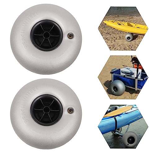 10" Beach Replacement Balloon Wheels Tires with Axle Hole 20mm 2-Pack X793
