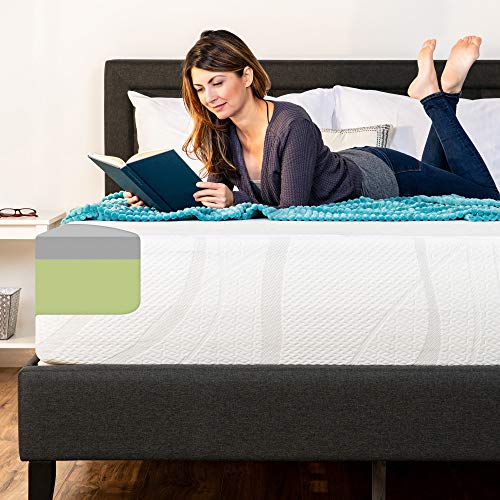 Green Tea Charcoal Cooling Gel Memory Foam Mattress, King, Medium Plush H942