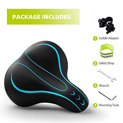 Wide Memory Foam Bike Seat R72029