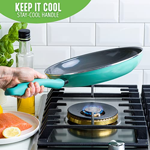 Turquoise 10" Nonstick Ceramic Frying Pan L63836