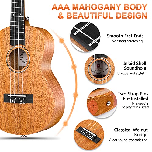 Concert Ukulele Mahogany 23 Inch Acoustic H625