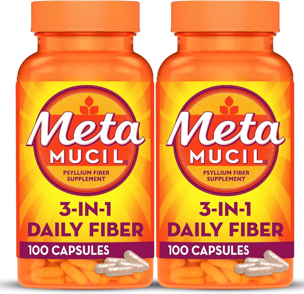 100 Capsules Psyllium Husk Fiber Supplement O2949
